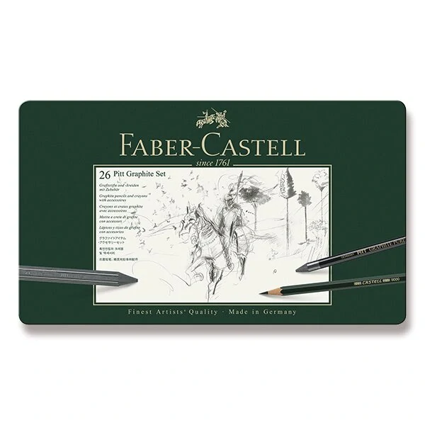 Grafitová tužka Faber-Castell Pitt Graphite - sada 26 kusů