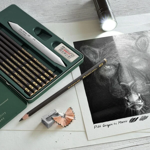 Grafitová tužka Faber-Castell Pitt Graphite Matt - sada 11 ks