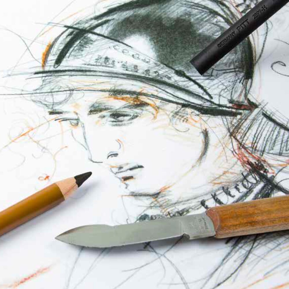 Lisovaný uhel Faber-Castell Pitt Monochrome - tvrdost S