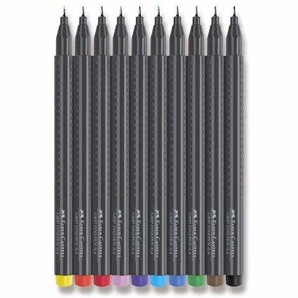 Fineliner Faber-Castell Grip - 10 barev