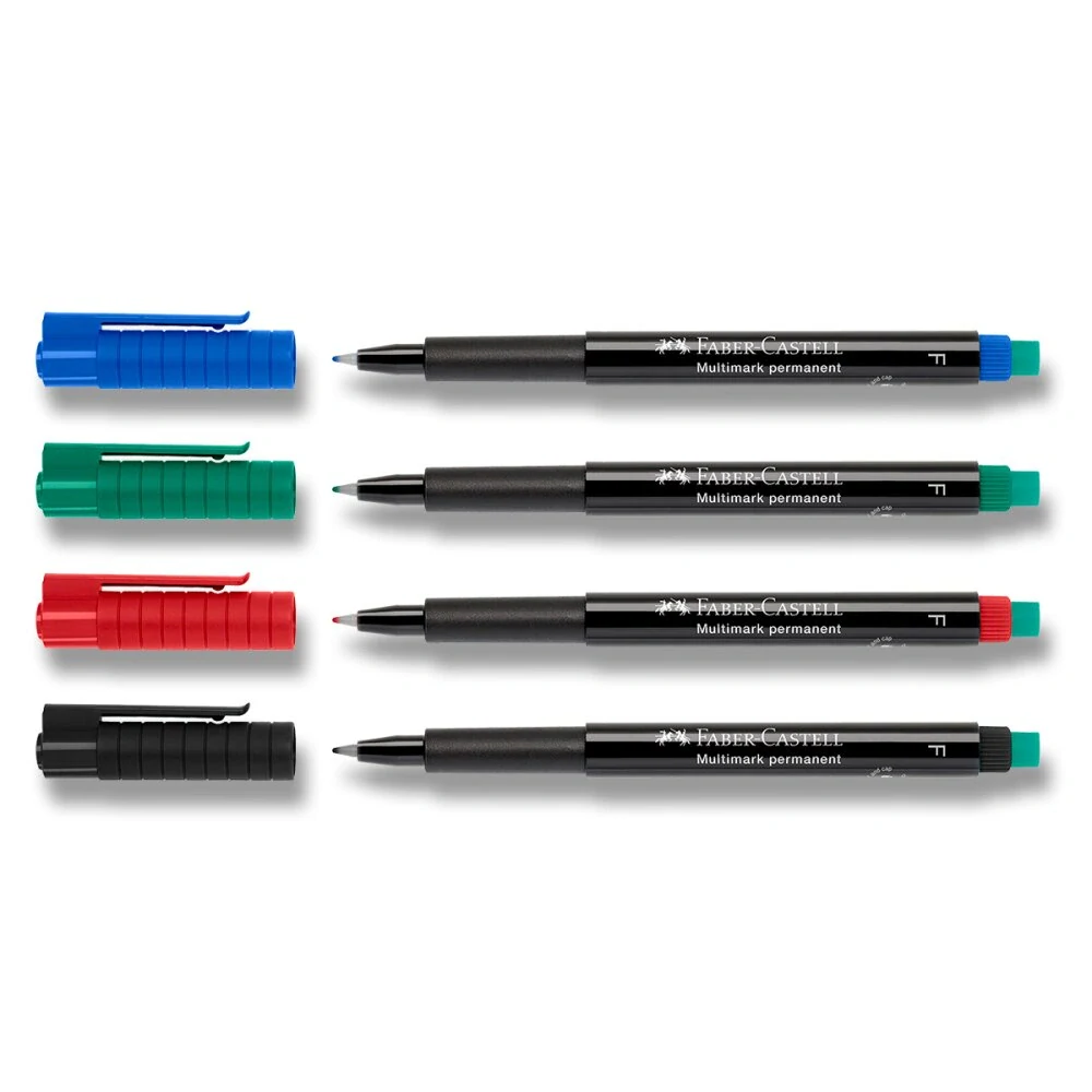 Permanentní popisovač Faber-Castell 1523 S - 4 barvy