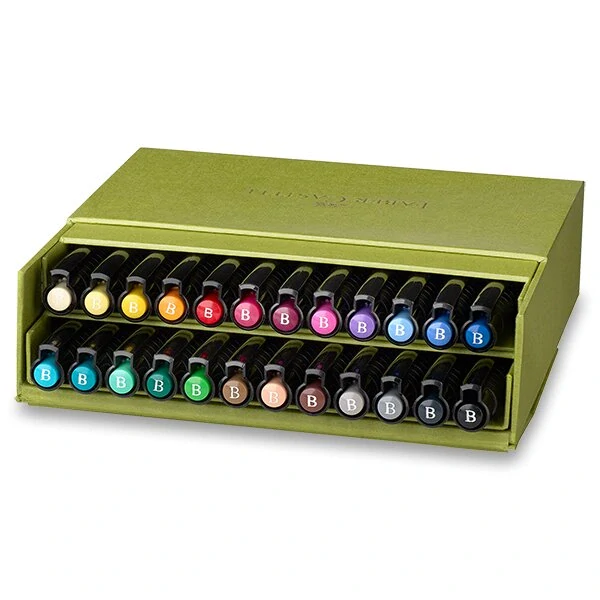 Popisovač Faber-Castell Pitt Artist Pen Brush - studio box, 24 ks