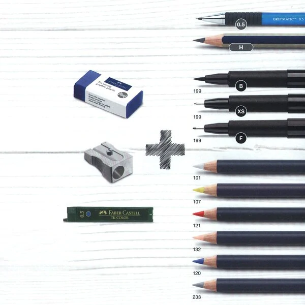 Popisovač Faber-Castell Comic Illustration - sada, 15 ks