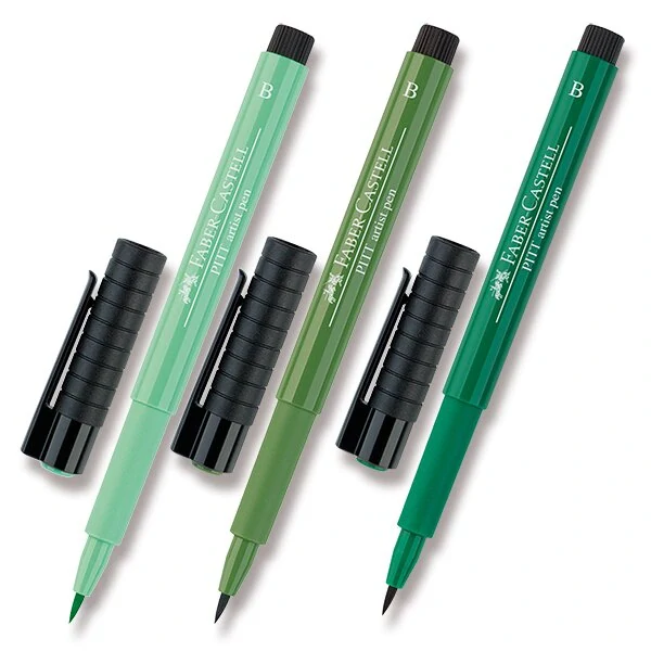 Popisovač Faber-Castell Pitt Artist Pen Brush - 156, cobalt green