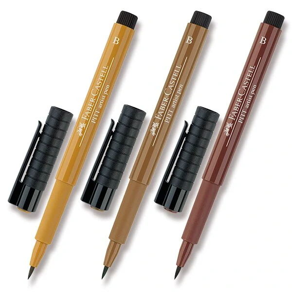 Popisovač Faber-Castell Pitt Artist Pen Brush - 180, raw umber