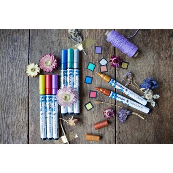 Metalický popisovač Schneider Paint-It 010 - žlutý