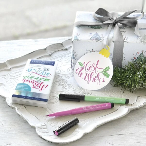 Popisovač Faber-Castell Pitt Artist Pen Hand Lettering - 6 kusů, pastelová sada