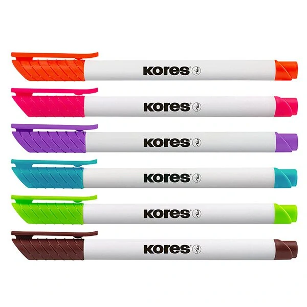 Sada popisovačů Kores K-Marker W1 - sada 6 barev