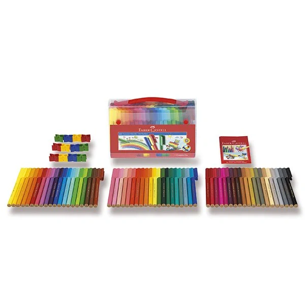 Dětské fixy Faber-Castell Connector - taška, 60 barev