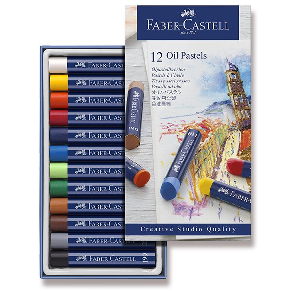 Olejové pastely Faber-Castell - 12 barev