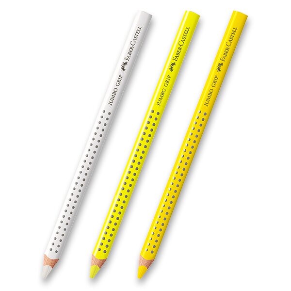 Pastelka Faber-Castell Jumbo Grip - 1, bílá