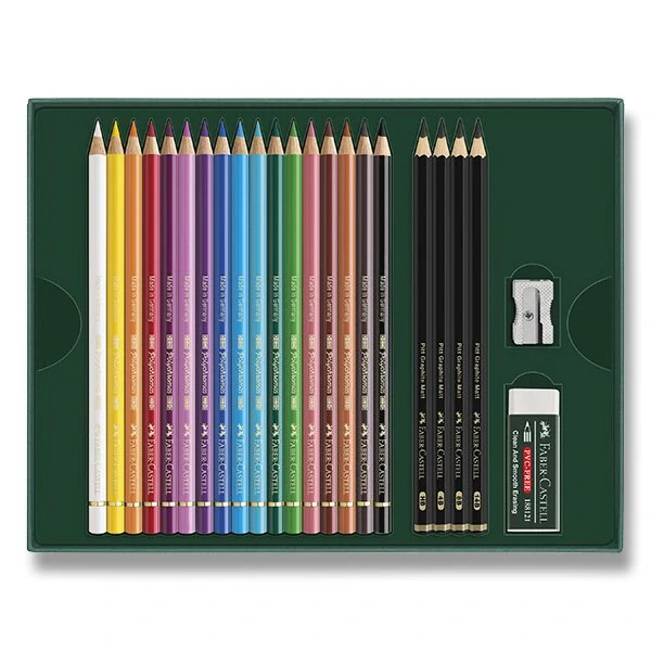 Sada Faber-Castell Polychromos & Pitt Graphite Matt - 23 ks