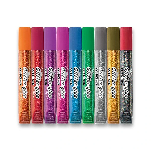 Dekorační lepidlo Maped Glitter Glue - 9 x 10,5 ml
