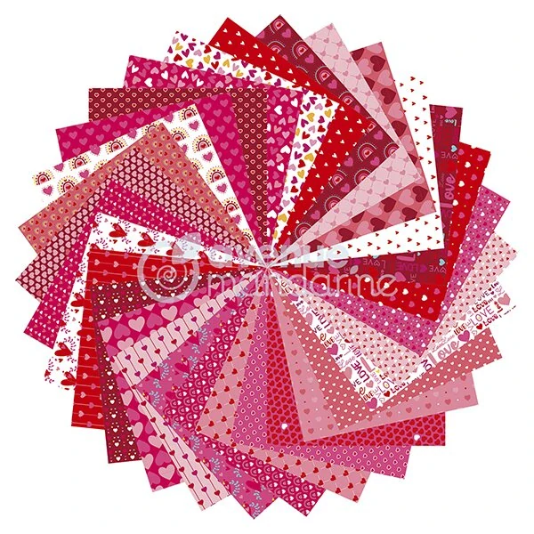 Sada papírů Avenue Mandarine Origami Srdce - 60 listů