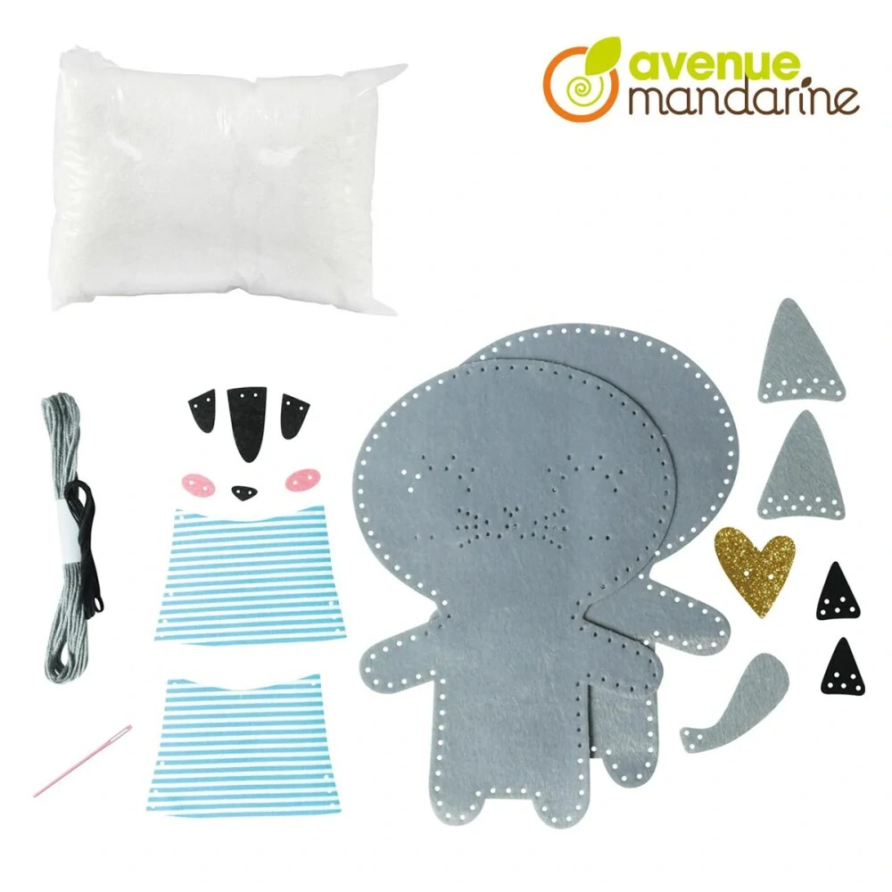 Kreativní sada Avenue Mandarine Dětské šití - kočička Tina