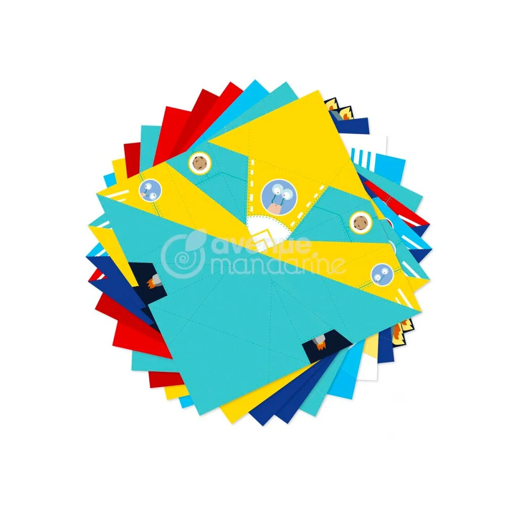 Sada papírů Avenue Mandarine Origami Letadla - 40 listů