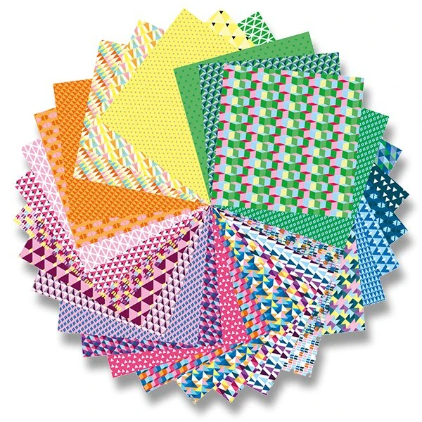 Sada papírů Avenue Mandarine Origami Geometrie - 60 listů