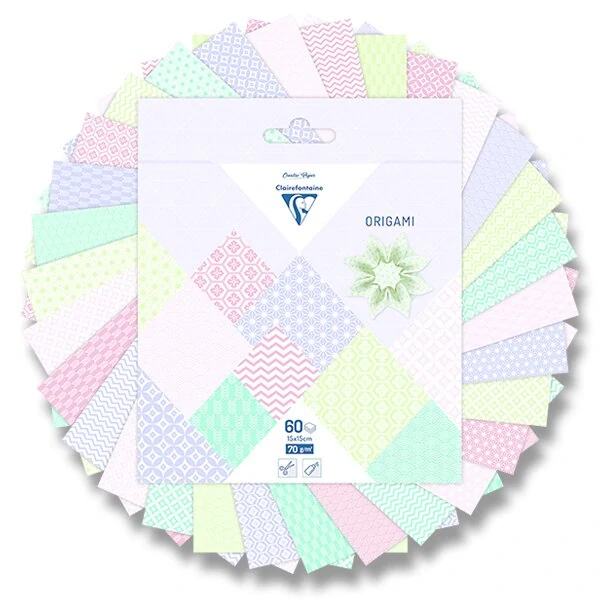 Sada papírů Clairefontaine Origami Spring - 60 listů