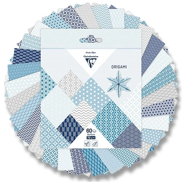 Sada papírů Clairefontaine Origami Winter - 60 listů