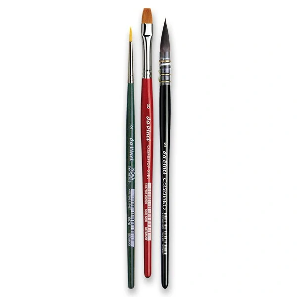 Sada štětců da Vinci Botanical Art Synthetics - souprava, 3 ks