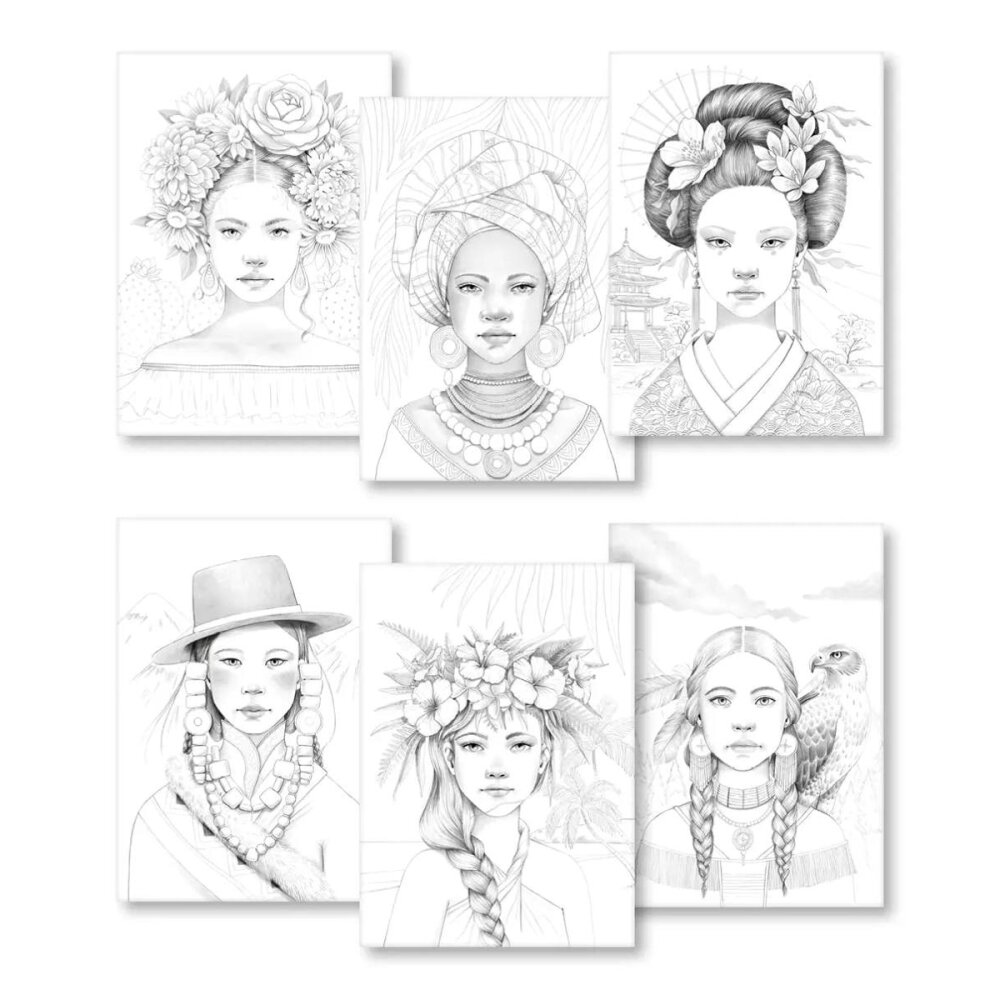 Omalovánky Clairefontaine Odelia Women - A4, 20 listů