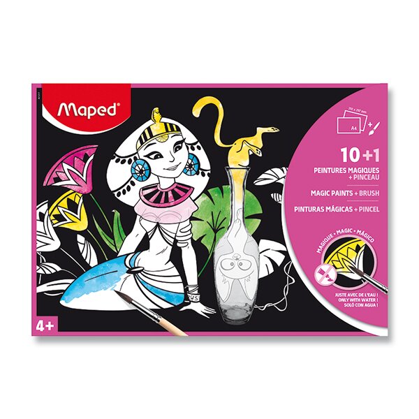 Magické omalovánky Maped se štětcem - A4