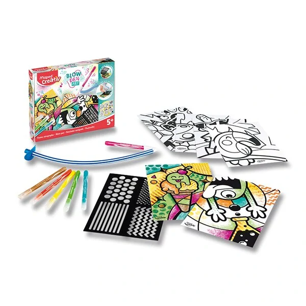 Sada Maped Creativ Blowpen Pop´Art Foukací pero - 6 barev