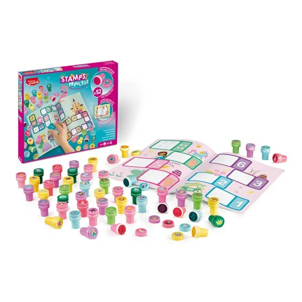 Sada Maped Creativ Stamps Princess - 52 ks razítek