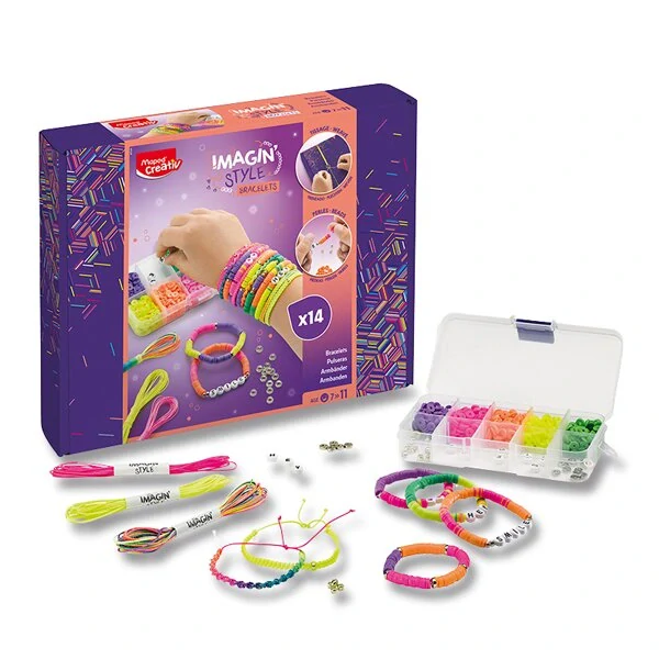 Sada Maped Creativ Imagin'Style Bracelets Neon - náramky