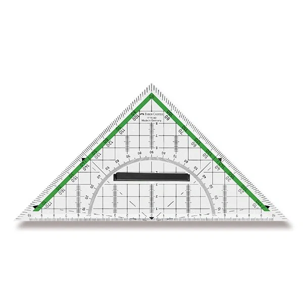 Multifunkční trojúhelník Faber-Castell TEKA s úchytem