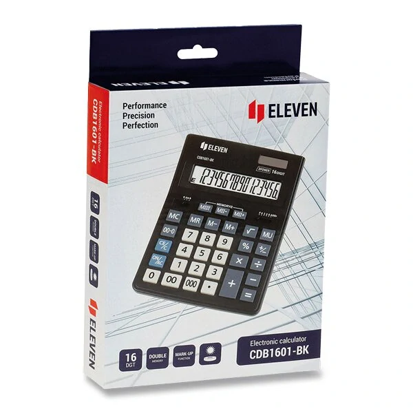 Stolní kalkulátor Eleven CDB 1601-BK