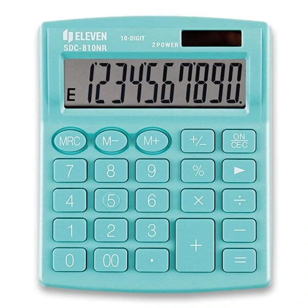 Stolní kalkulátor Eleven 810NR - zelená