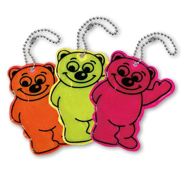 Reflexní přívěšek Compass Medvěd - žlutý