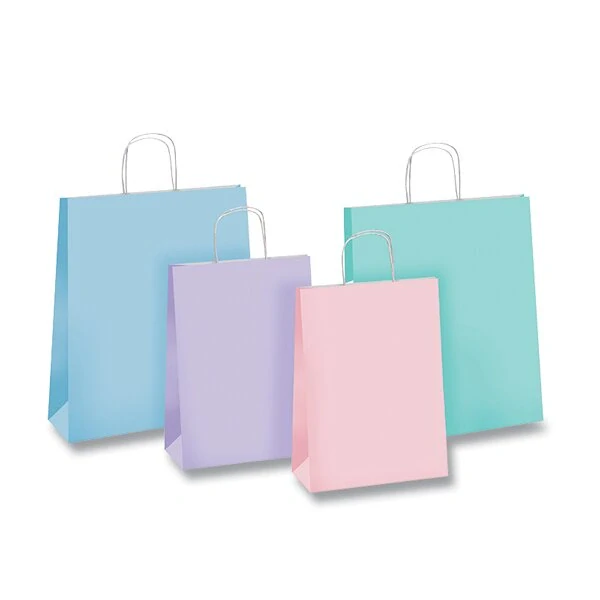 Dárková taška Tinta Unita Pastel 220 x 100 x 270 mm - akvamarín