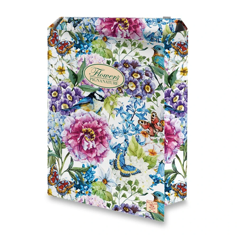 Box Pigna Nature Flowers - A4, hřbet 70 mm, mix motivů