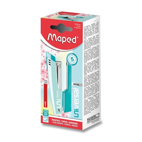 Sešívačka Maped Universal Half Strip Pastel 24/6 - na 20,25 listů