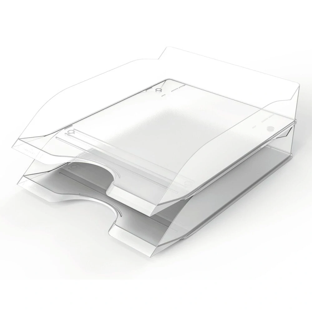 Kancelářský odkladač Durable Basic, transparentní - transparentní