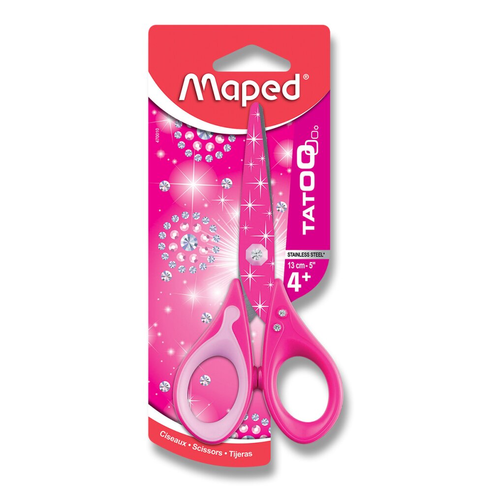 Nůžky Maped Tatoo Innovation - 13 cm, mix motivů