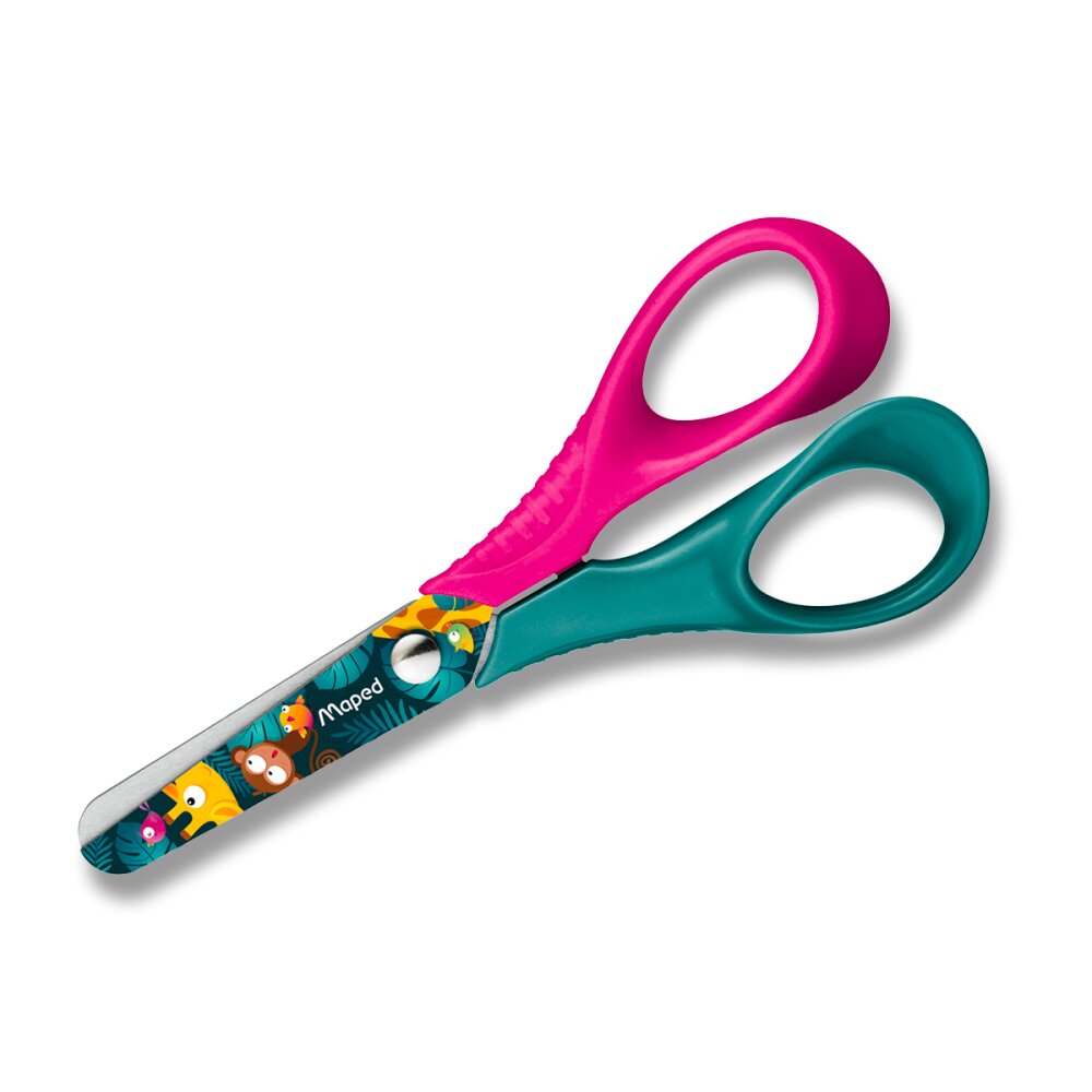 Nůžky Maped Vivo Jungle Fever - 12 cm, blistr