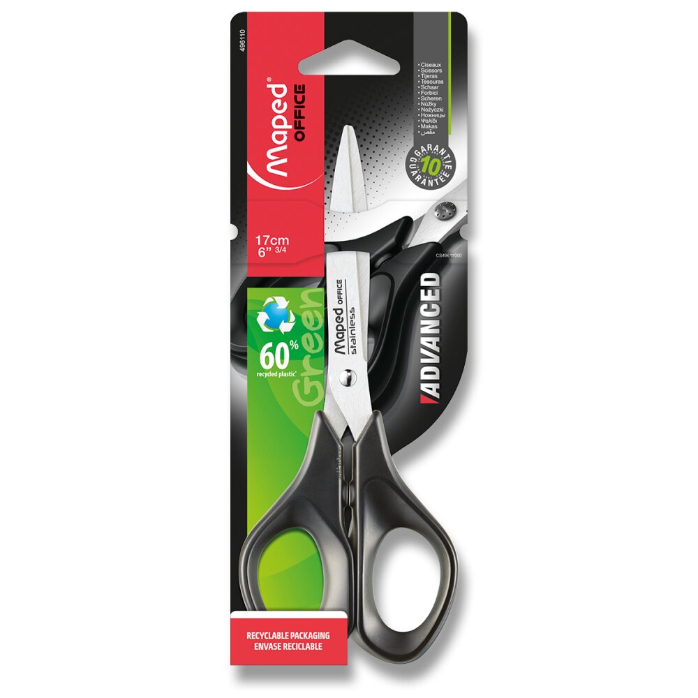 Nůžky Maped Advanced Green - 17 cm