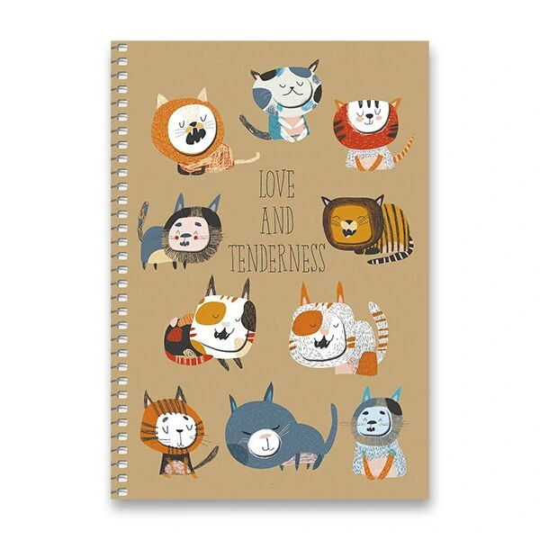 Kroužkový blok Shkolyaryk Oops - A5, čtverečkovaný, 96 listů