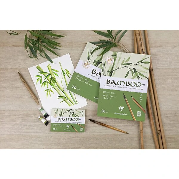 Akvarelový blok Clairefontaine Bamboo - A5, 20 listů, 250 g