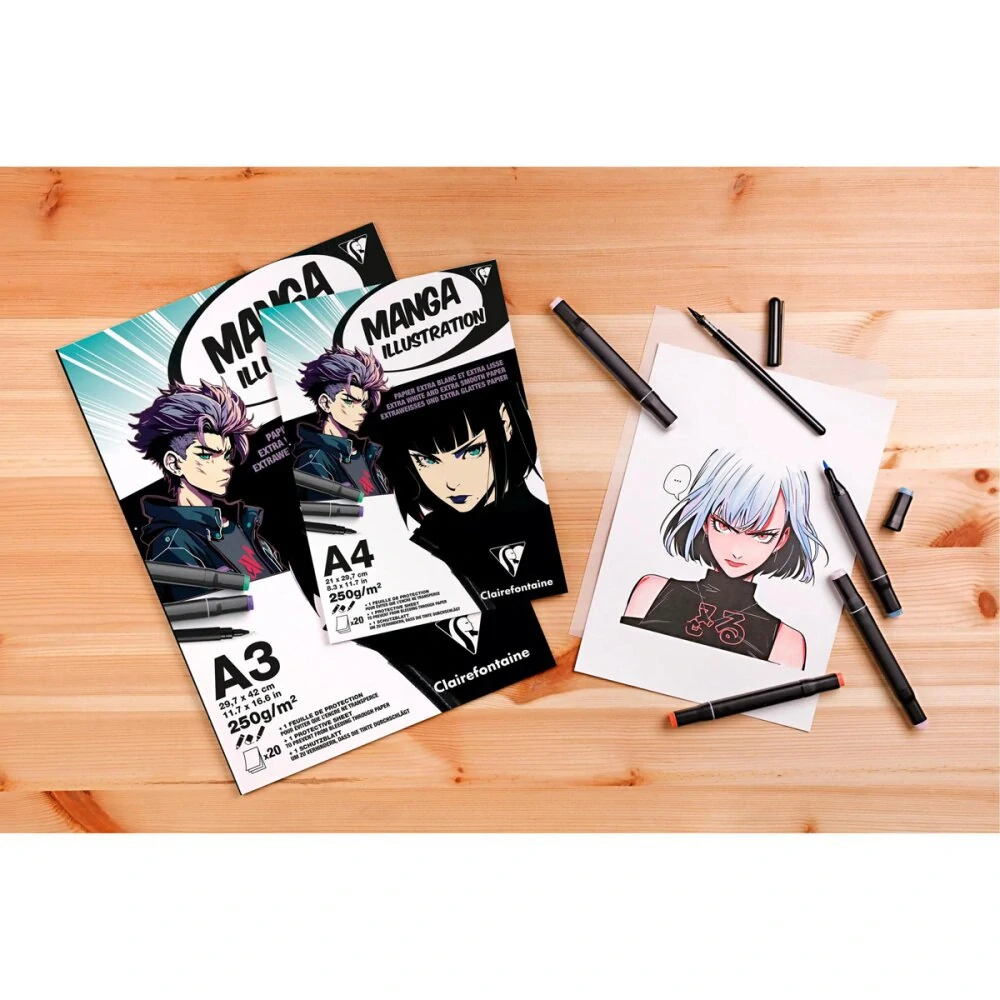 Blok Clairefontaine Manga Illustration - A4