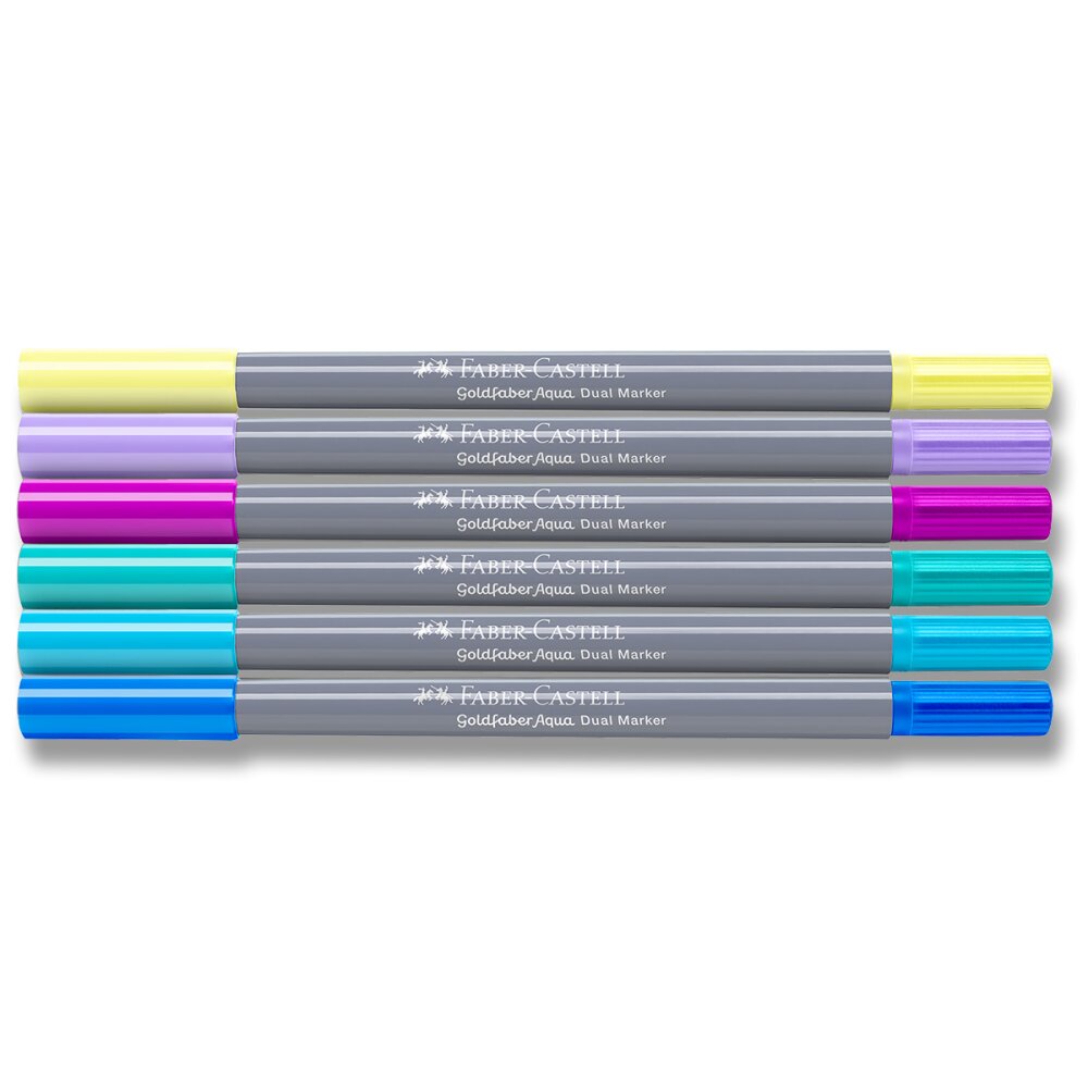Popisovač Faber-Castell Goldfaber Aqua Dual Marker Seashell Symphony - 6 ks