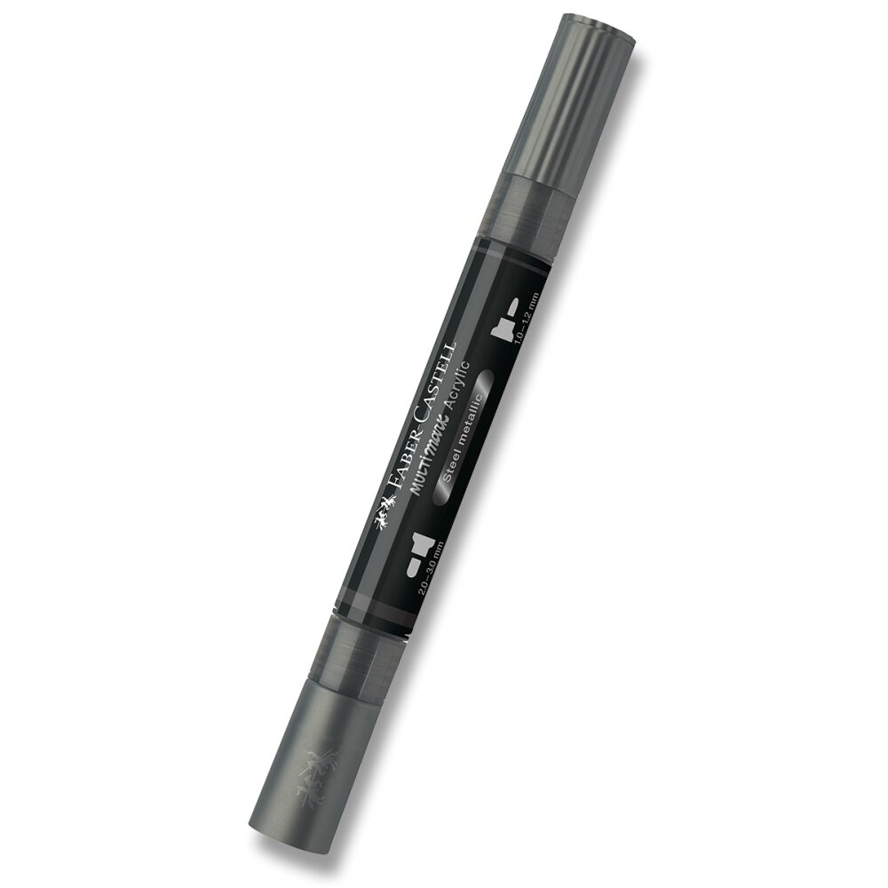 Akrylový popisovač Faber-Castell Multimark Metallic - 297, steel metallic