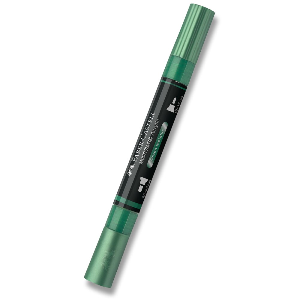 Akrylový popisovač Faber-Castell Multimark Metallic - 295, green metallic