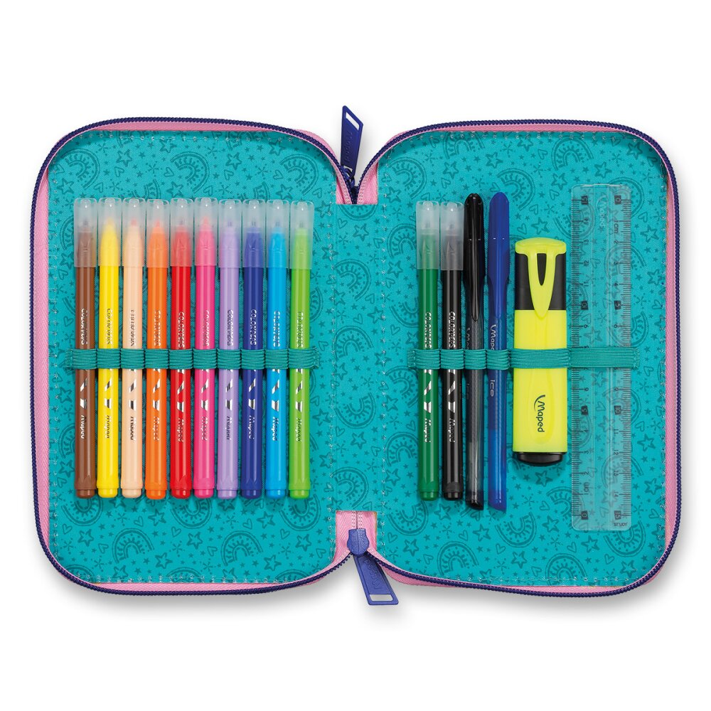 Penál Maped Unicorn - dvoupatrový, plný