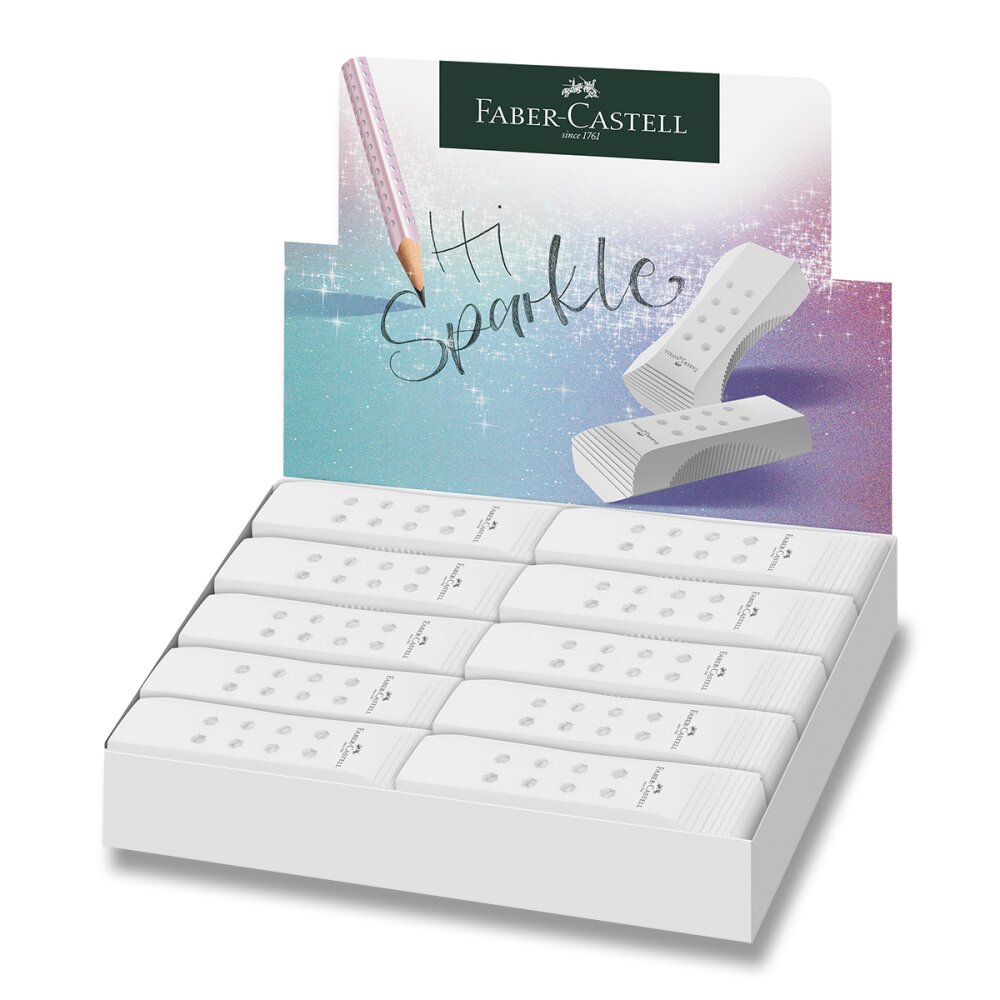 Pryž Faber-Castell RollOn Sparkle - bílá