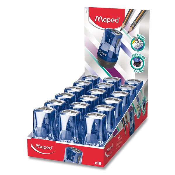 Ořezávátko Maped Tonic Metal - s odpadní nádobkou - 2 otvory
