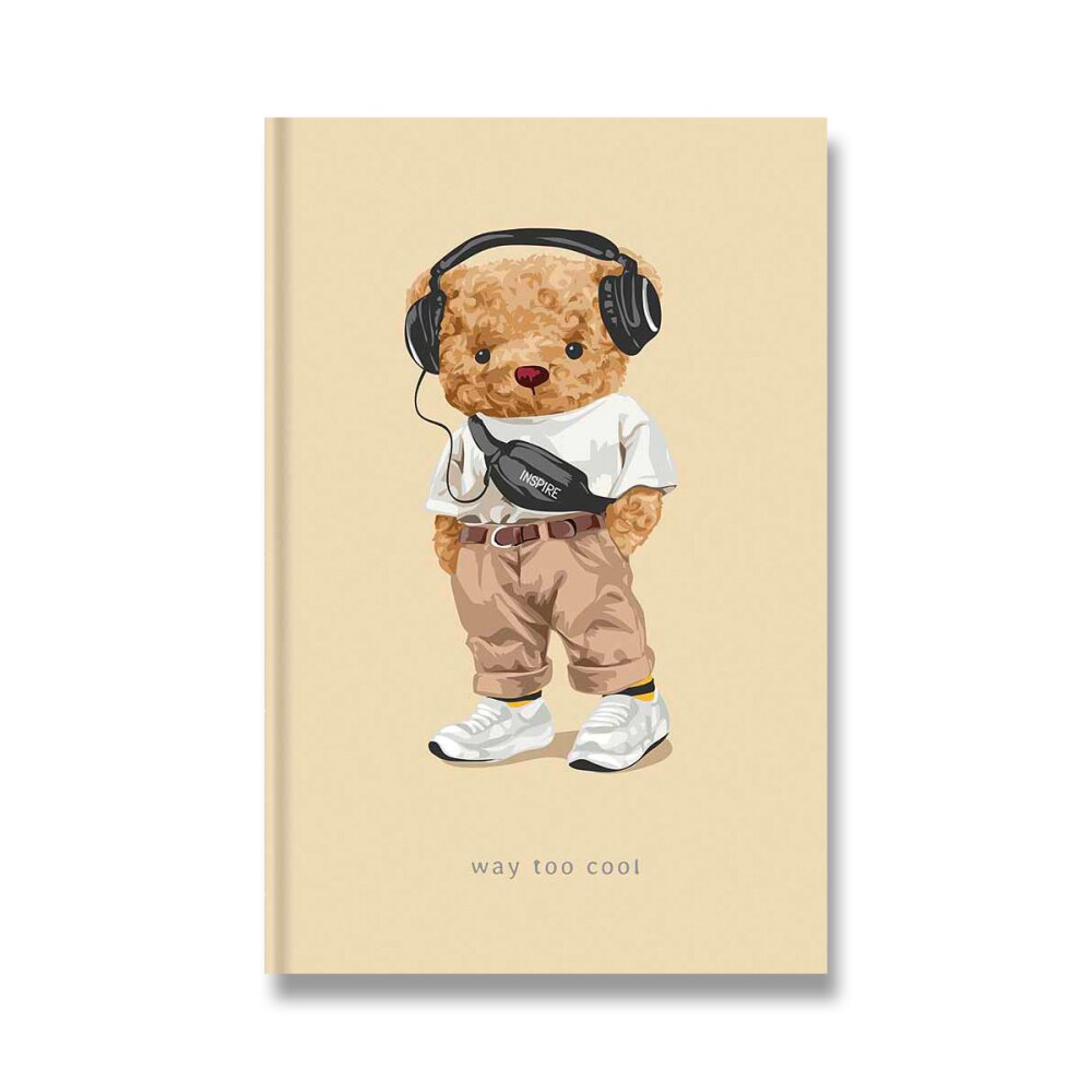 Záznamní kniha Shkolyaryk Teddy Bear - A6, čtverečkovaná, 80 listů